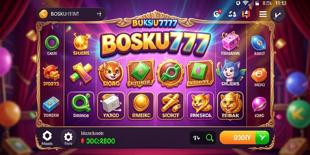 Tampilan menarik dari gameplay Slot BOSKU777 yang mengasyikkan.