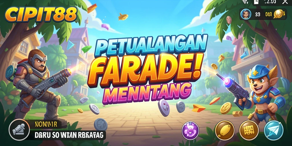 Tampilan gameplay seru dari CIPIT88 dengan karakter yang beragam dan level menantang.
