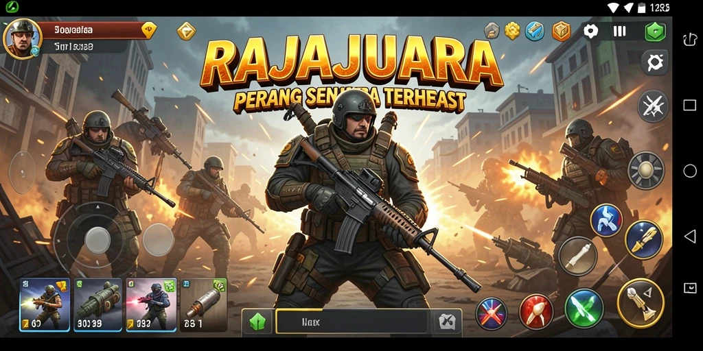 Tampilan gameplay RAJAJUARA yang menegangkan dan seru.