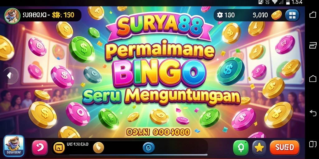 Tampilan gameplay Bingo yang seru dan menarik di SURYA88.