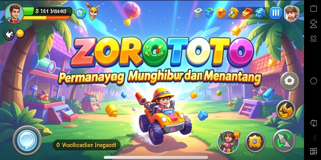 Tangkapan layar gameplay <strong>ZOROTOTO</strong> yang penuh warna dan menantang.